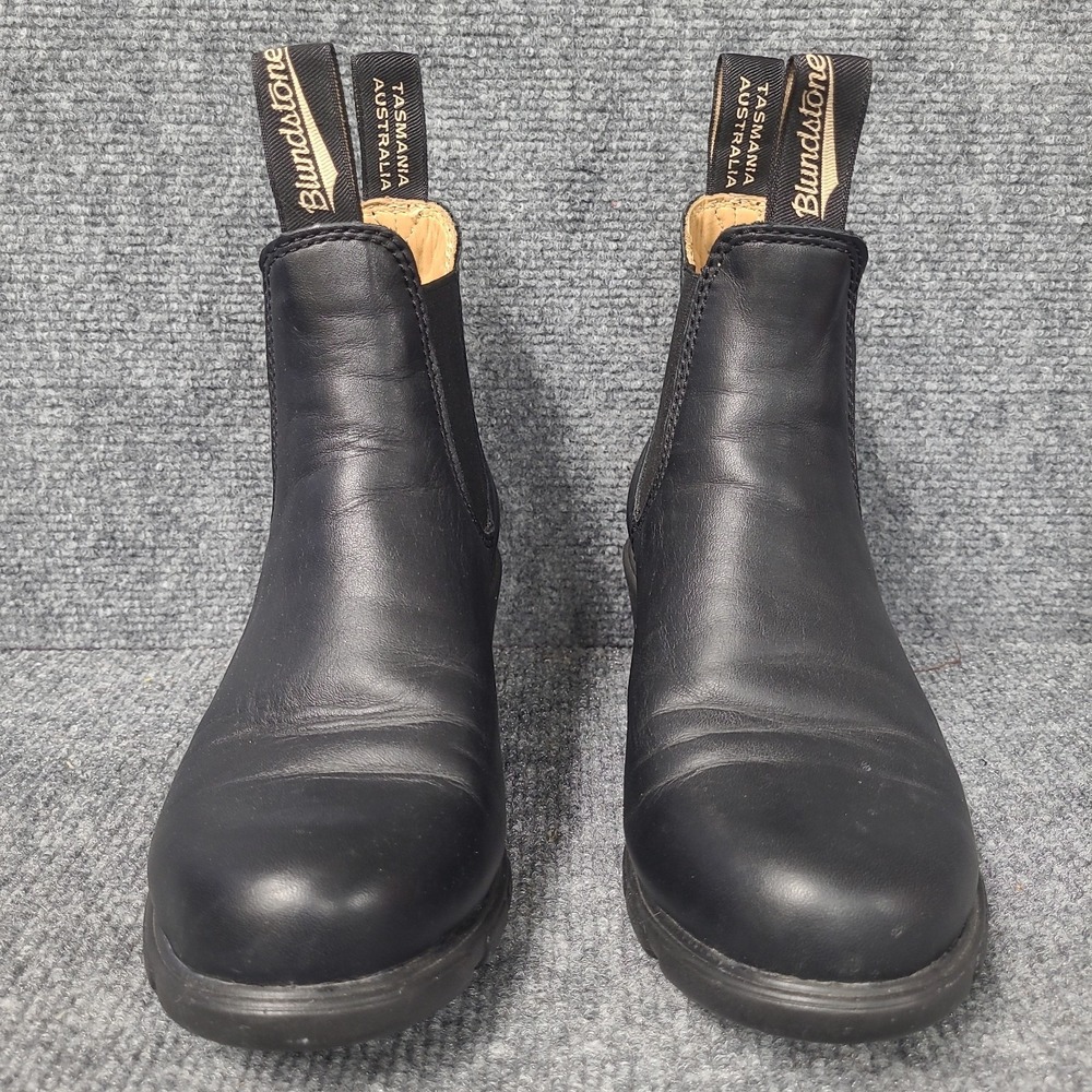 Blundstone  Womens Black Leather Chelsea Boots 1671 US Size 6.5 Block Heel - Picture 3 of 13